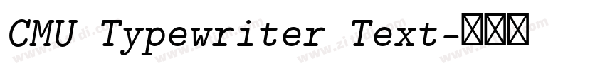 CMU Typewriter Text字体转换 CMU Typewriter Text字体转换